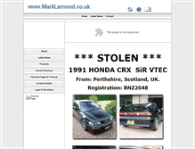 Tablet Screenshot of marklamond.co.uk